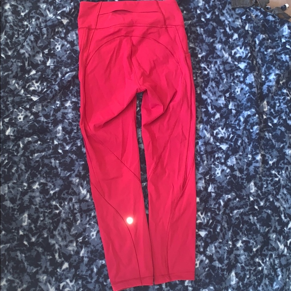 Dark pink lululemon leggings